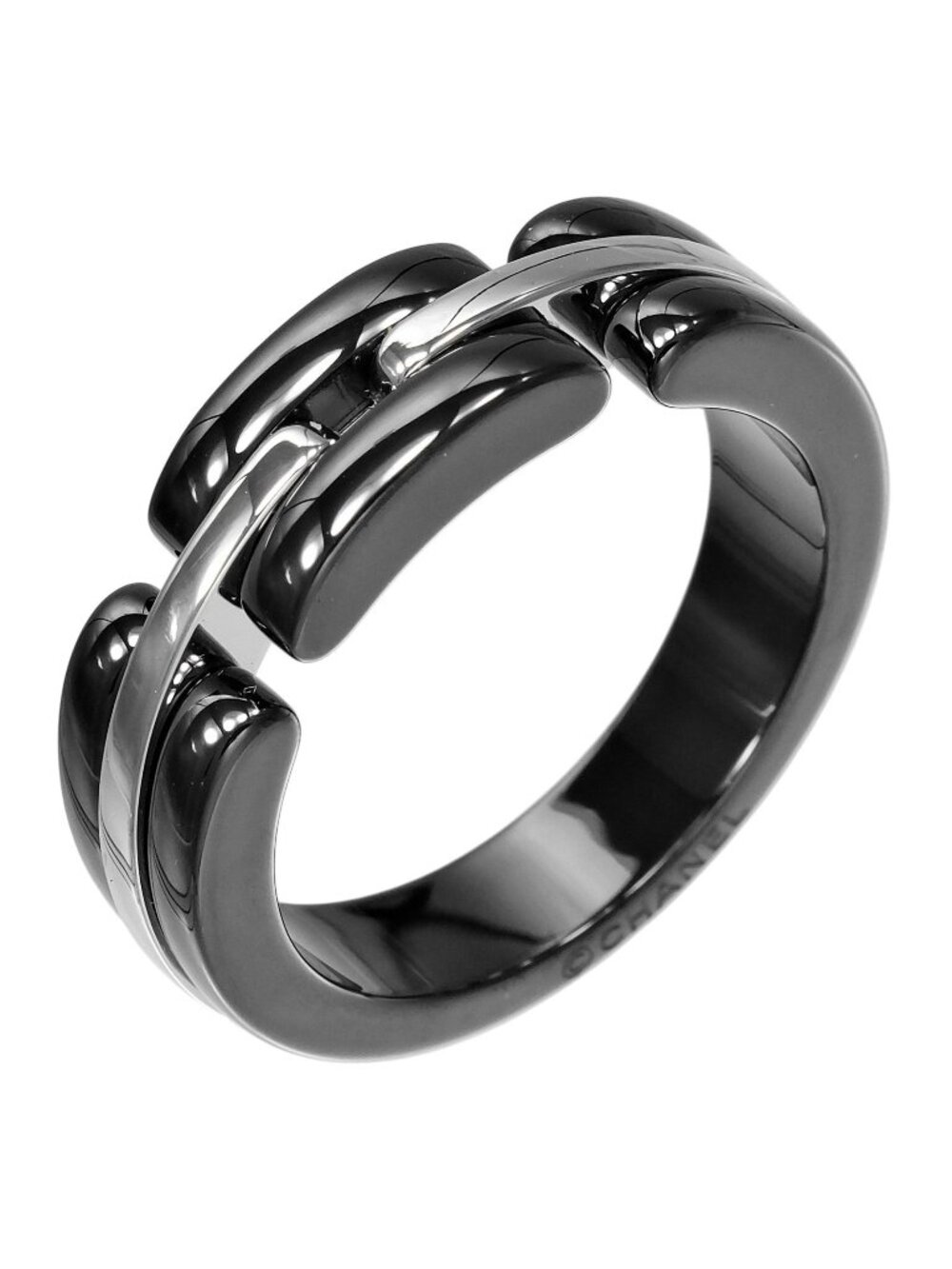 Chanel Ultra White Gold Ceramic Ring